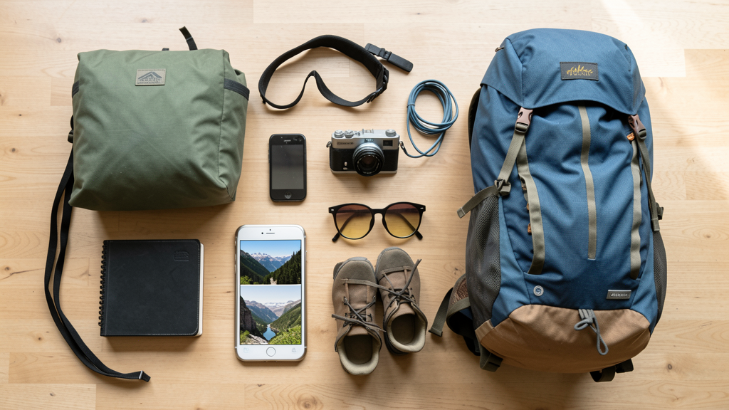 Imagen editorial que ilustra Full Frame vs. APS-C para mochileros: ¿El sensor APS-C realmente aligera tu mochila?