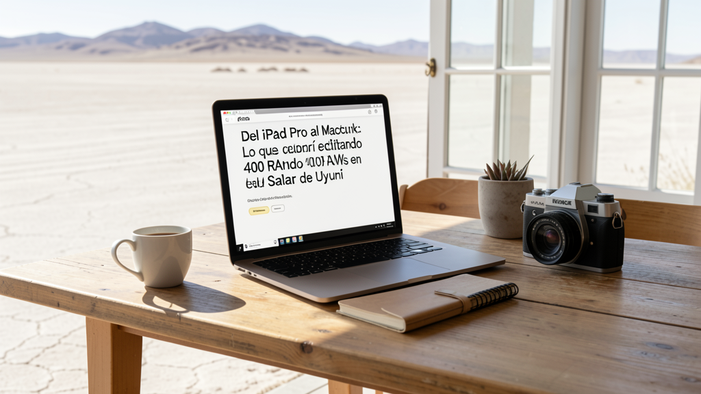 Imagen editorial que ilustra Del iPad Pro al MacBook: Lo que descubrí editando 400 RAWs en el Salar de Uyuni