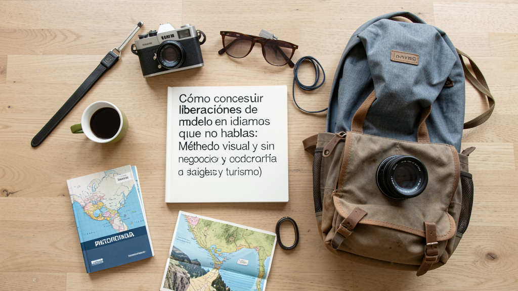 Imagen editorial que ilustra Cómo conseguir liberaciones de modelo en idiomas que no hablas: Método visual y sin miedos